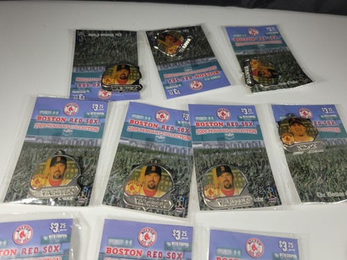 Boston Red Sox Anhänger Sammlung Nixon Varitek Halama Clement Wakefield Lot - Bild 7 von 12
