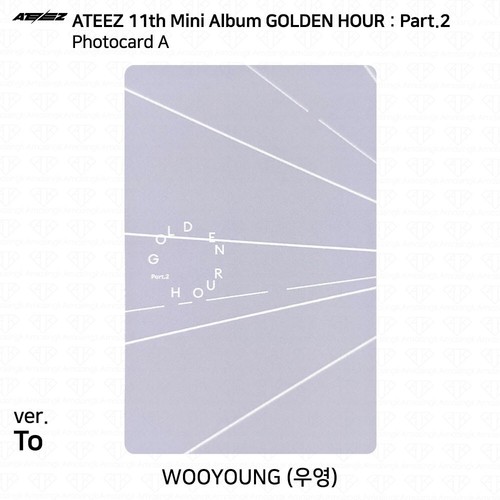 Mini álbum ATEEZ The 11th Golden Hour Pt.2 a diario para ver tarjeta fotográfica postal - Imagen 124 de 156