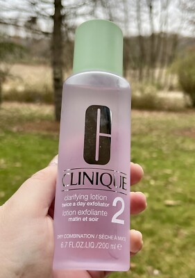 Clinique Clarifying Exfoliation Lotion 2 for Dry Combination Skin  6.7 Fl Oz