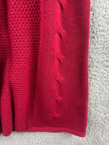 Big Girls Epic Threads Red Sleeveless Sweater Vest Long Lapel Knitted Size Large - Picture 6 of 12