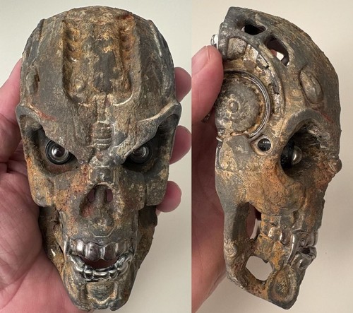 Rusted Skull Hood & Grille Ornament Truck Rat Rod & Street Rod (Precision Built)