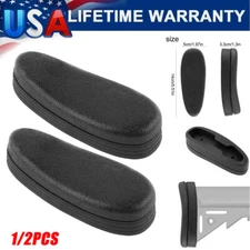 2X Shooting Rifle/Shotgun Recoil Pad Rubber Gun Buttstock Plate Non-Slip Combat