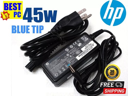 Genuine HP Laptop 45W 19.5V AC Adapter Charger Power Supply Blue Tip 741727-001 - Picture 8 of 11