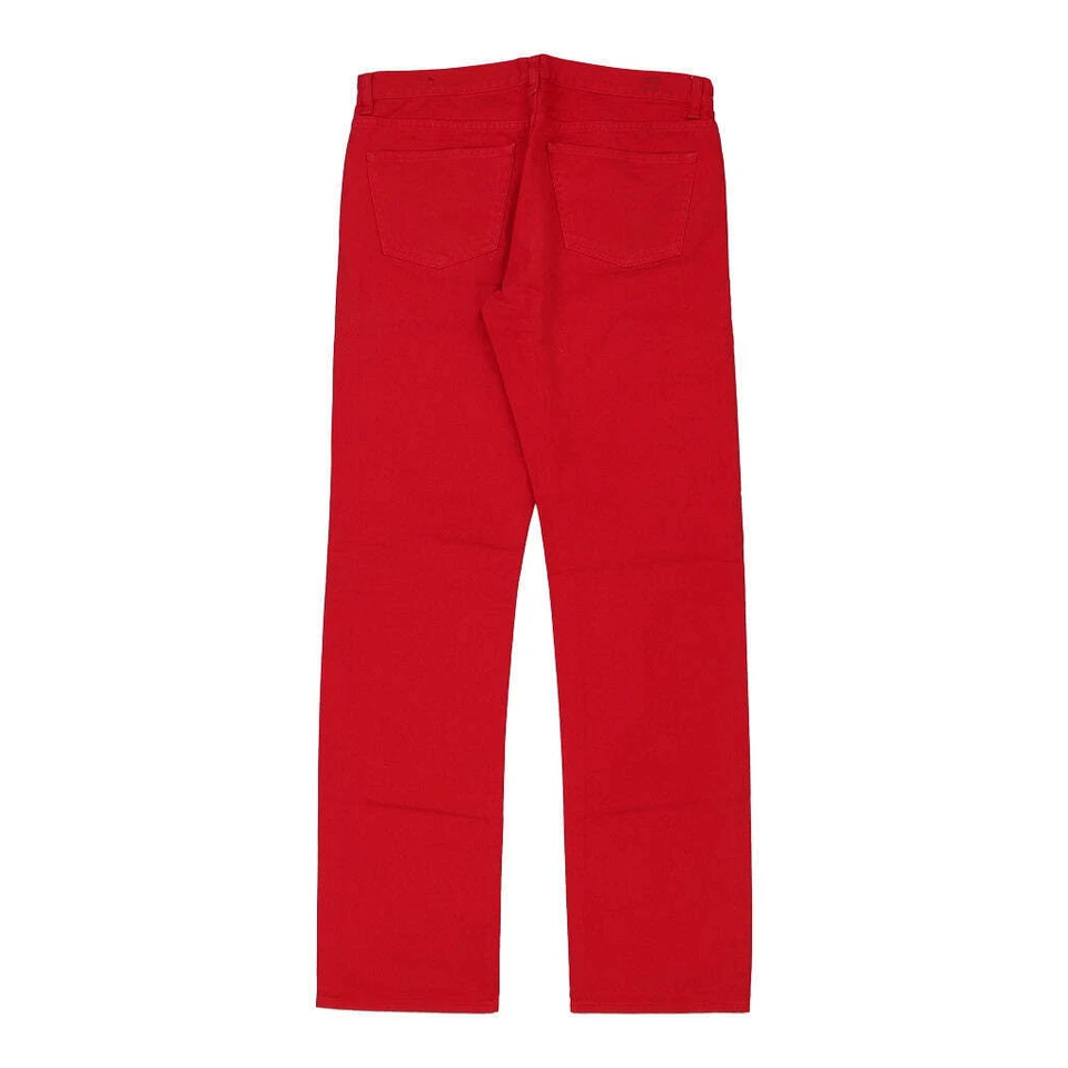 Miu Miu Trousers - 34W UK 14 Red Cotton - Image 2 of 4