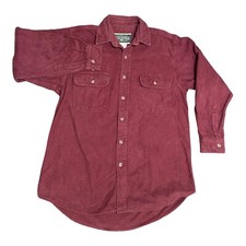 Vintage Men s Field Stream Red Flannel Casual Button Up Shirt Size L