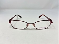Lilly Pulitzer Eyeglasses Frames Zoie 34 46-15-125 Red/Floral Full Rim VB93