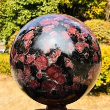 18.19LB Natural Beautiful Fireworks ball Quartz Crystal Sphere Healing 704