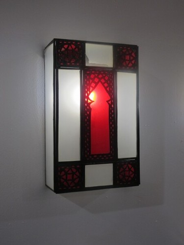 Orientalische Wandlampe "Farah" Rot-Weiß - Bild 2 von 2