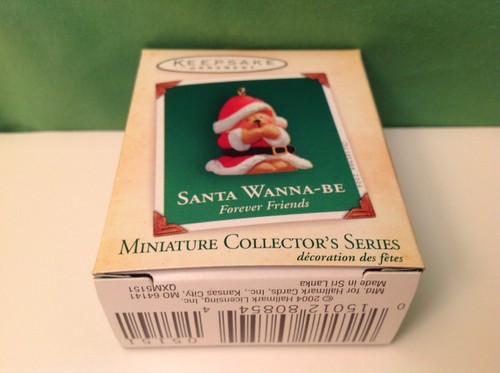 Santa Wanna-Be, Forever Friends, adorno miniatura sello, 2004, nuevo en caja - Imagen 5 de 8
