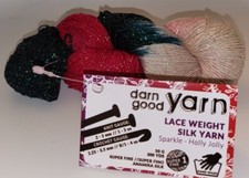SKEIN/HANK OF DARN GOOD YARN LACE WEIGHT SPAR...