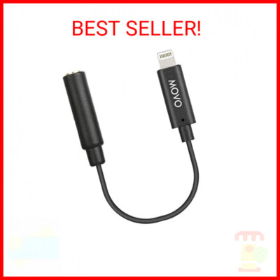 TRRS Microphone Adapter Cable to Lightning Connector Movo