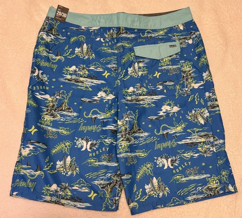 HURLEY BOYS DOODLE ISLE BOARD SHORTS SIZE 20/30 NEW - Picture 4 of 5