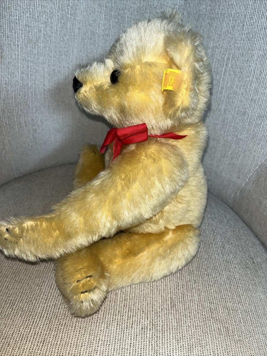 1980s Steiff Yellow Mohair 1909 Replica Teddy Bear 0165/38 1980s Steiff Yellow Mohair 1909 Replica Teddy Bear 0165/38