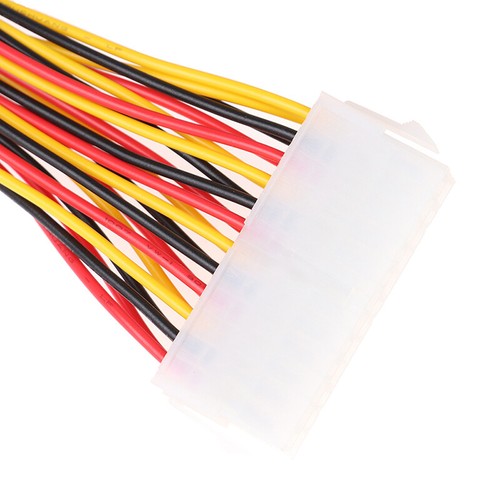 30cm ATX 24 Pin Male to 24Pin Female Power Supply Extension CableBDZT _j