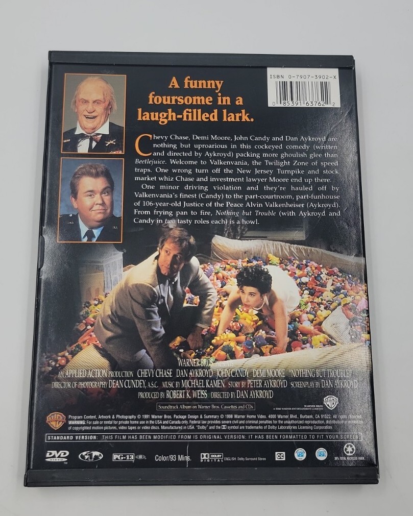 Nothing but Trouble (DVD, 1991) John Candy, Chevy Chase, Demi