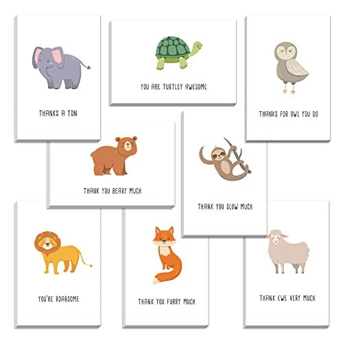 48 Thank You Cards Set, Animal Pun Thank You Note Cards Pack, Funny Thank You | eBay 48 Thank You Cards Set, Animal Pun Thank You Note Cards Pack, Funny Thank You | eBay