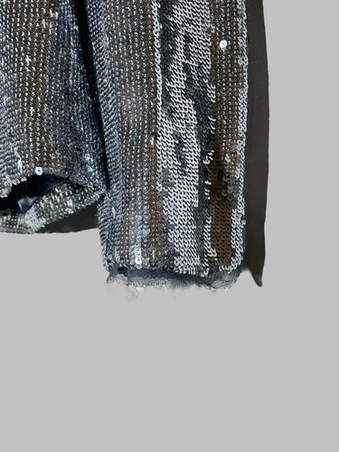 Zadig & Voltaire Very Sequin Glitter Shiny Defile Blazer Jacket Women’s Size S - Picture 7 of 15