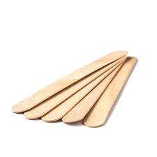 Zenia 100/pk Large Wax Spatulas Waxing Sticks Wood Applicators