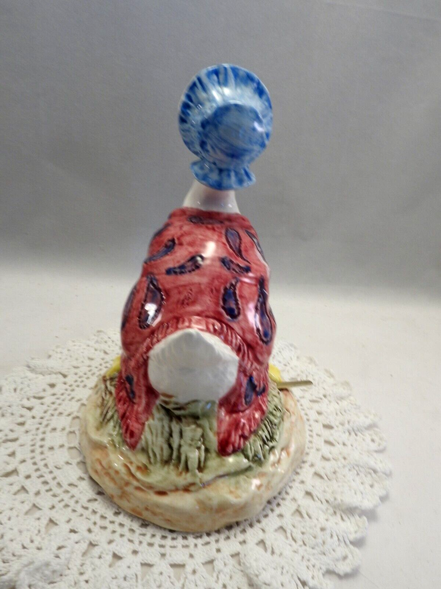 Schmid Beatrix Potter 1990s Jemima Puddle Duck Porcelain Music Box