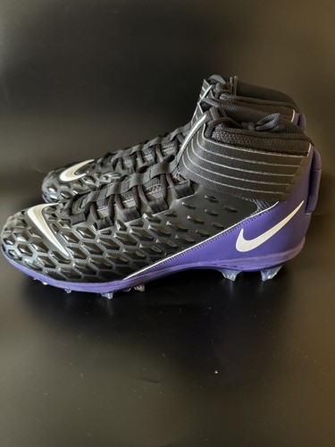 Nike Men 14.5 Force Savage Pro 2 Football Cleats Black Orchard Purple BV3969-003 - Picture 4 of 8