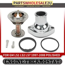 Engine Coolant Thermostat Housing Assembly for GM LS1 LS7 LS2 1997-2008 Polished