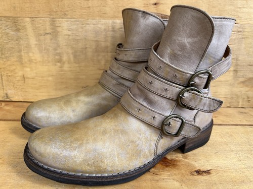 Fiorentini + Baker Women's Boots Edwin Eternity 3 Buckle Leather Boot Sz 38|US 8 - 第 1/18 張圖片