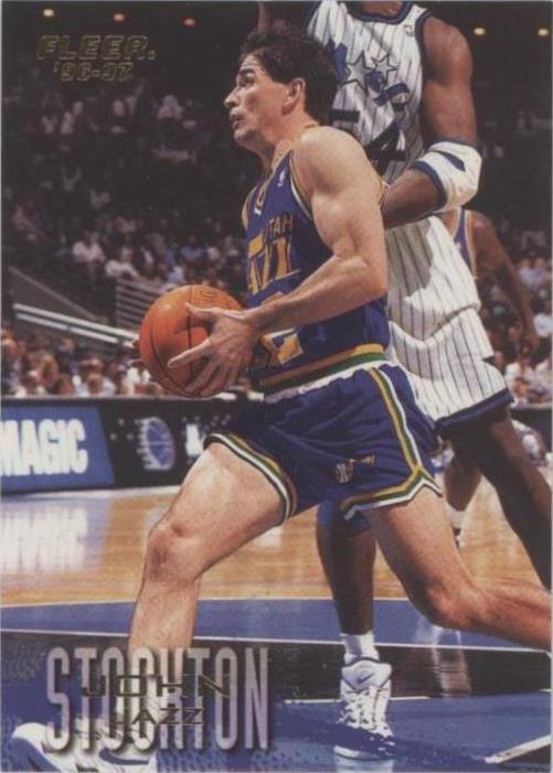 1996-97 Fleer - John Stockton #111 - 1 of 2