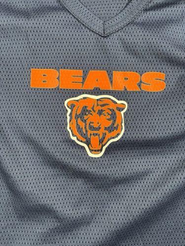 Chicago Bears Jersey Youth Medium Mesh Franklin 90s Blue V-Neck NFL VINTAGE - Picture 2 of 9