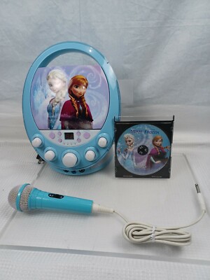 Disney Frozen Disco Party CDG Karaoke Machine Lights Up CD