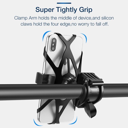 Support de téléphone portable universel pour vélo moto vtt, pour iPhone X Xs Max - Photo 2 sur 6