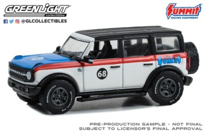 GREENLIGHT 1/64 2022 FORD BRONCO SCHWARZ DIAMANT - SUMMIT RACING NR. 68 30447