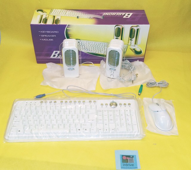 Black 2-in-1 PS//2 Keyboard /& Optical Mouse Kit NEW - Canada