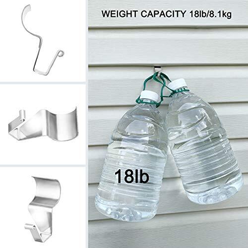 No-Hole Needed Vinyl Siding Hooks Hanger 20 Pack Heavy Duty Stainless Steel Sid - Picture 4 of 6