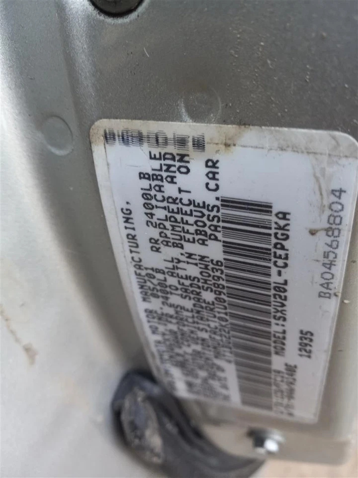 2001 Toyota Camry Speedometer Gauge MPH Silver OEM 85K Miles NJ25-K13243 - Image 4 of 4