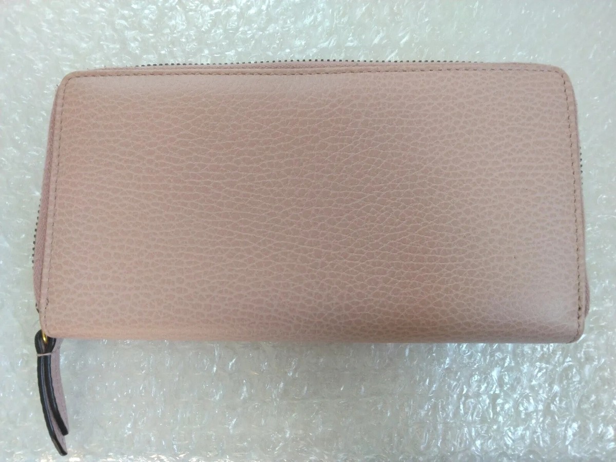 GUCCI GG Marmont Butterfly Wallet Round Zip Pink Rare Used | eBay