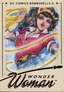 DC Comics Bombshells 2 Complete Twosome Chase Card Set T1-9