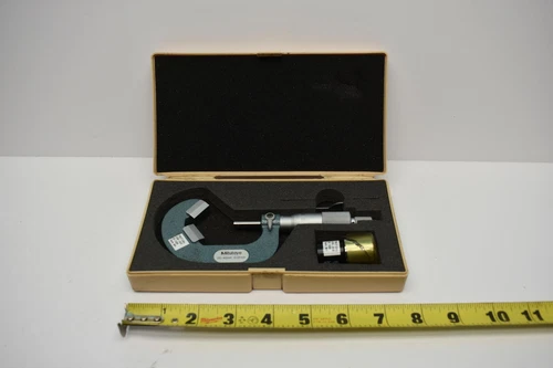 USED Mitutoyo V-Anvil 5 Flutes Micrometer 25-45mm
