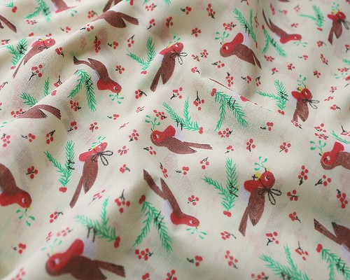 Christmas Fabric Polycotton PER METRE Reindeer Tree Stocking Snowflake CLEARANCE - Picture 82 of 105