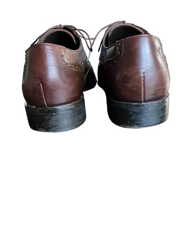 Harry's of London Brown Leather Wing Tip Brogue Men’s Dress Shoe size 42 - Picture 7 of 12