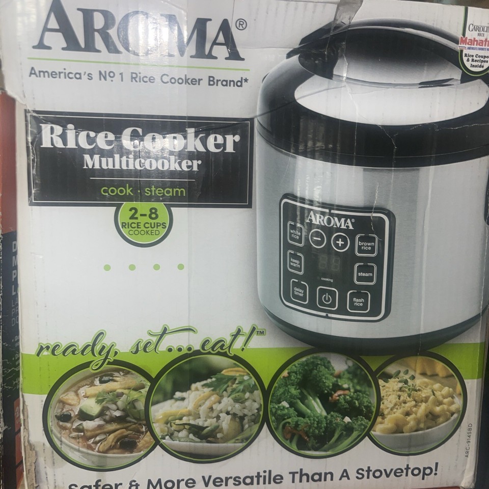 AROMA ARC-150SB 5 qt Digital Cool-Touch Rice Cooker - Silver ...