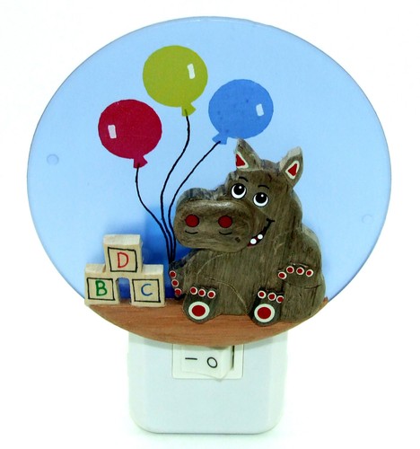 Children's Handmade Decorative Plug in Night Light - Blue Light - 1 Watt Power - Picture 25 of 26