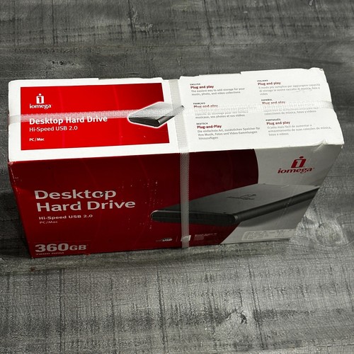 Iomega 360 GB 7200 RPM Desktop Hard Drive Hi-Speed USB 2.0 Pc/Mac - Picture 5 of 5
