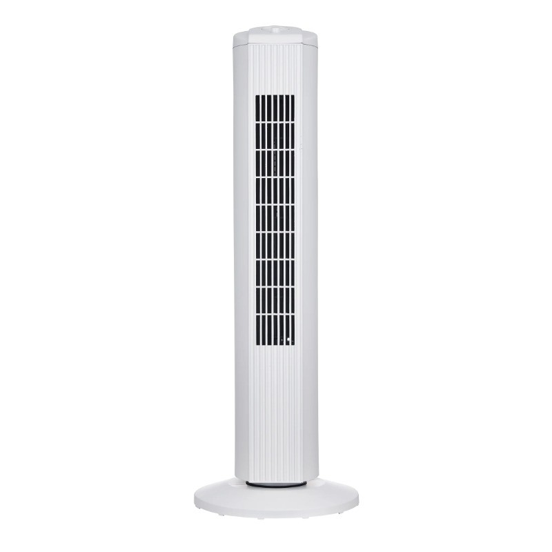 Mainstays 28 inch Tall, 3-Speed Oscillating Tower Fan, MSWMT24MW, New, White