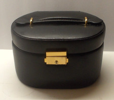 2 in 1 Travel Jewelry Case with Purse Carry Case and Lock Black