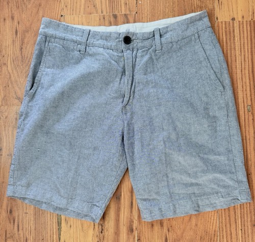 Pantalón corto chino H&M gris plata 100% algodón talla 31 cintura buen estado