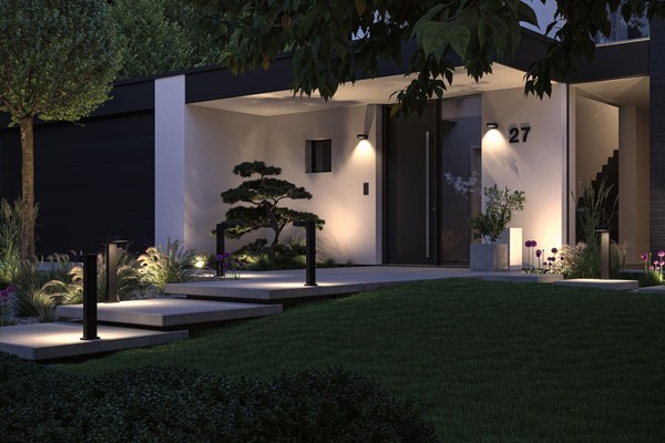 Pollerleuchte 10W Tralia Max Anthrazit E27 Aluminium Paulmann 94788-image