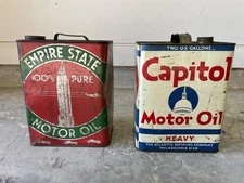 EMPIRE STATE  & CAPITOL Motor Oil 2 Gallon Cans