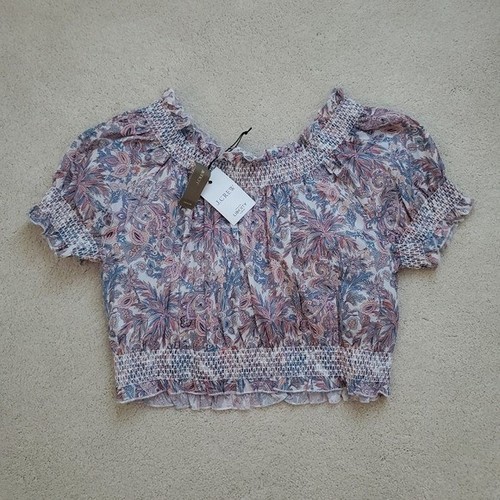 NUEVO CON ETIQUETAS J. Top ajustado de tela Crew Liberty London talla M - Imagen 2 de 14