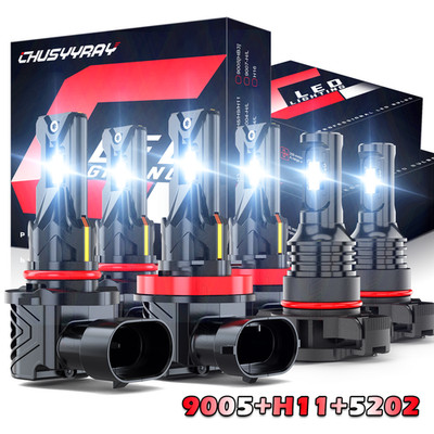 For GMC Yukon 2015 2016 - 6x Combo LED Headlights Hi-Lo + Fog Light Bulbs Kit