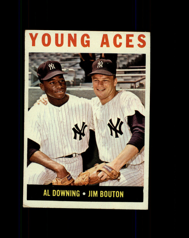 Al Downing Jim Bouton 1964 Topps #219 Young Aces New York Yankees